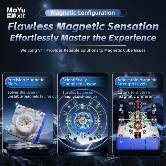 MoYu WeiLong WRM V11 3x3 Maglev UV (20 Magnet Ball Core)