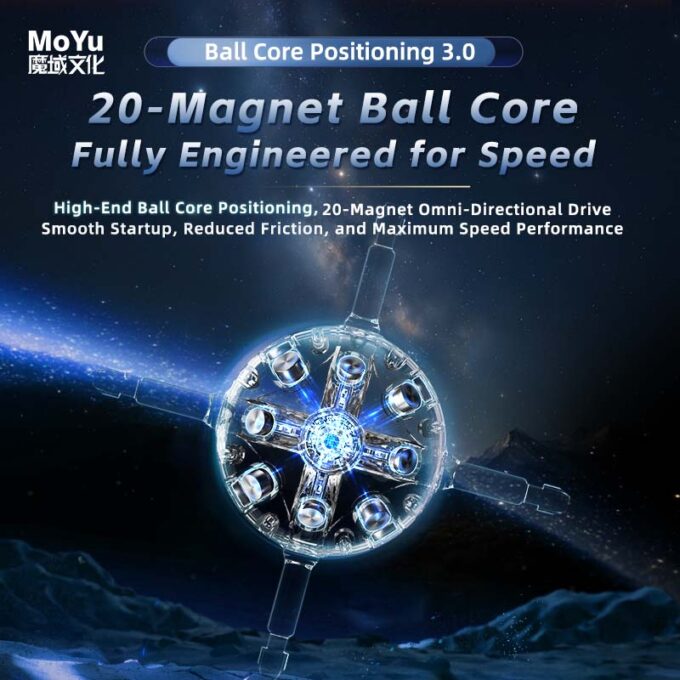 MoYu WeiLong WRM V11 3x3 Maglev UV (20 Magnet Ball Core)