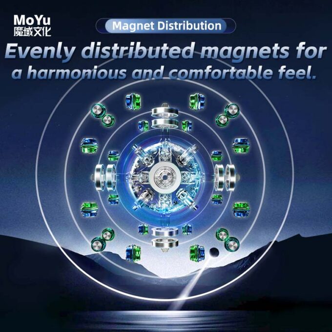 MoYu WeiLong WRM V11 3x3 Maglev UV (20 Magnet Ball Core)