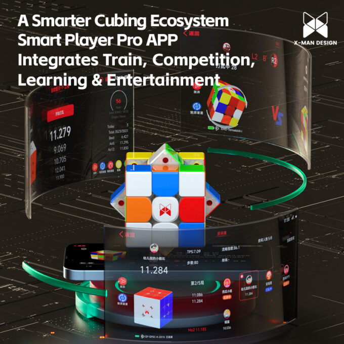 QiYi X-man Tornado V4 AI 3x3 Smart Cube (Charging Box)